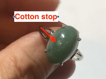 100% natural type A green four-prong jadeite jade ring BP143