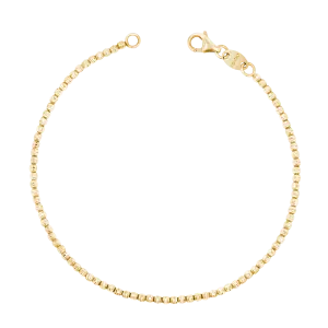 14K Gold Moon Cut Bracelet