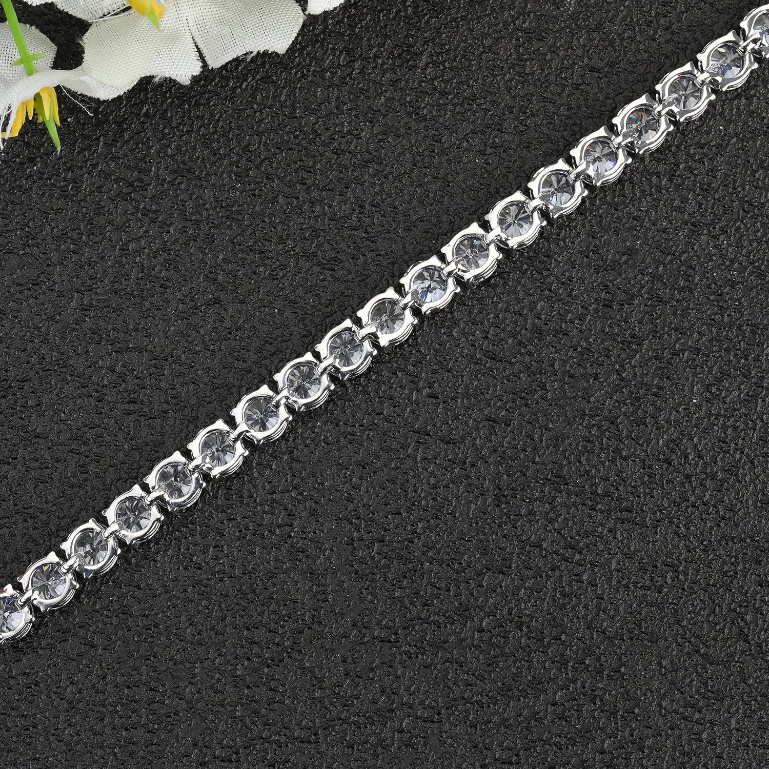 5A Cubic Zirconia Crystals Bracelet Chains  for Women CK10007