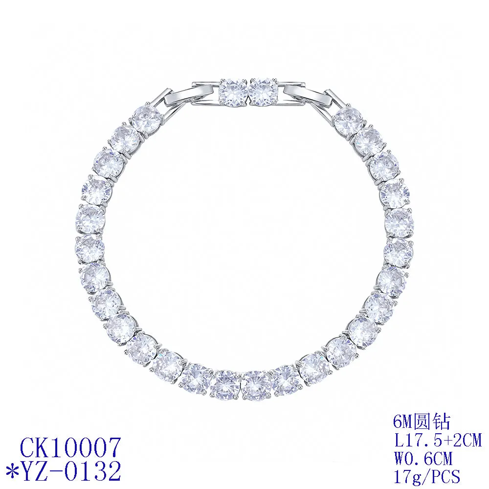 5A Cubic Zirconia Crystals Bracelet Chains  for Women CK10007