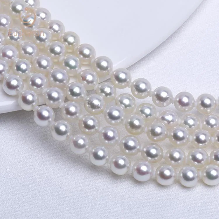 5mm Five Strands Akoya Pearl Necklace