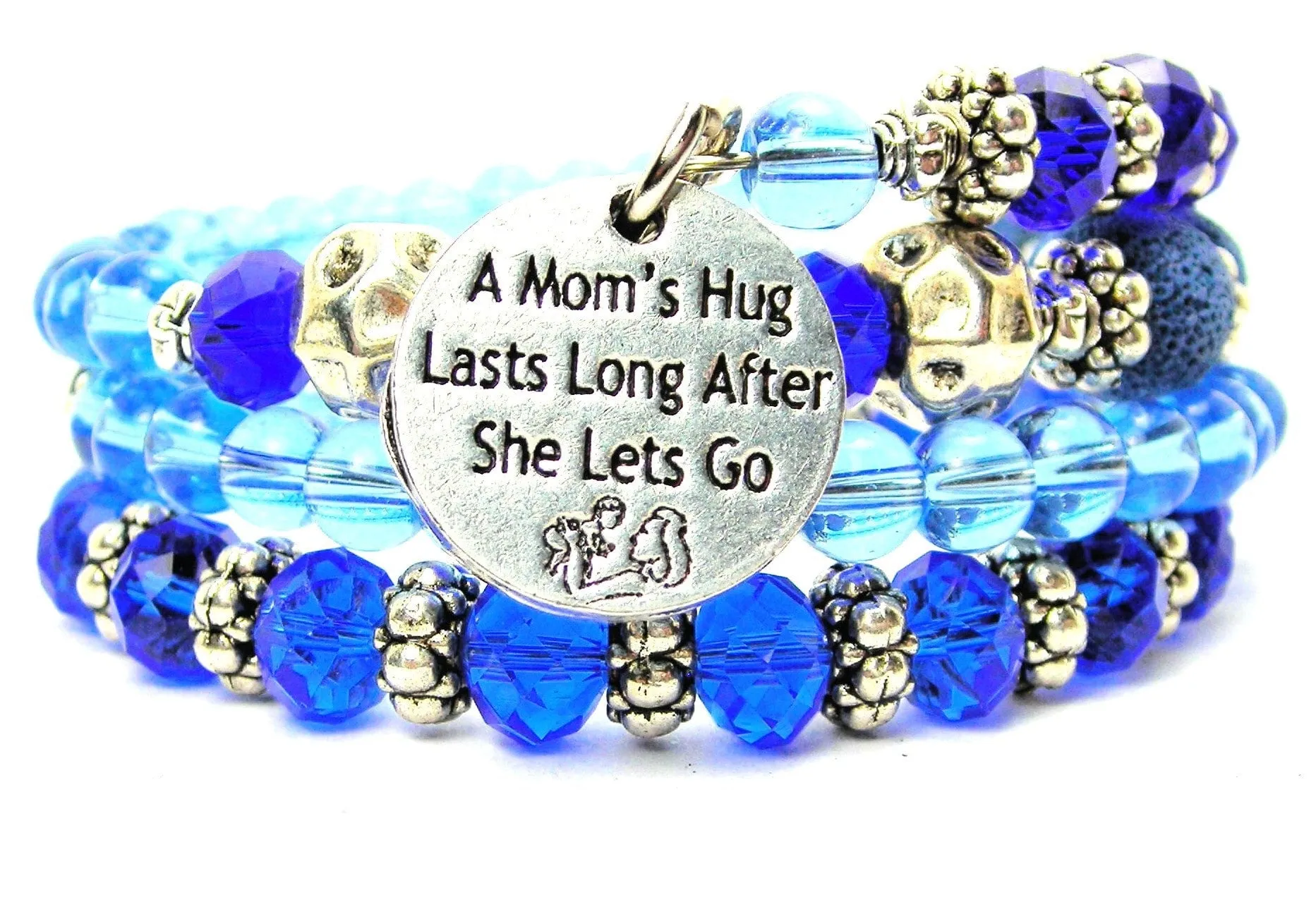 A Moms Hugs Lasts Long After She Lets Go Multi Wrap Bracelet