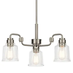 Aivian 23 in. 3 Lights Chandelier Nickel finish