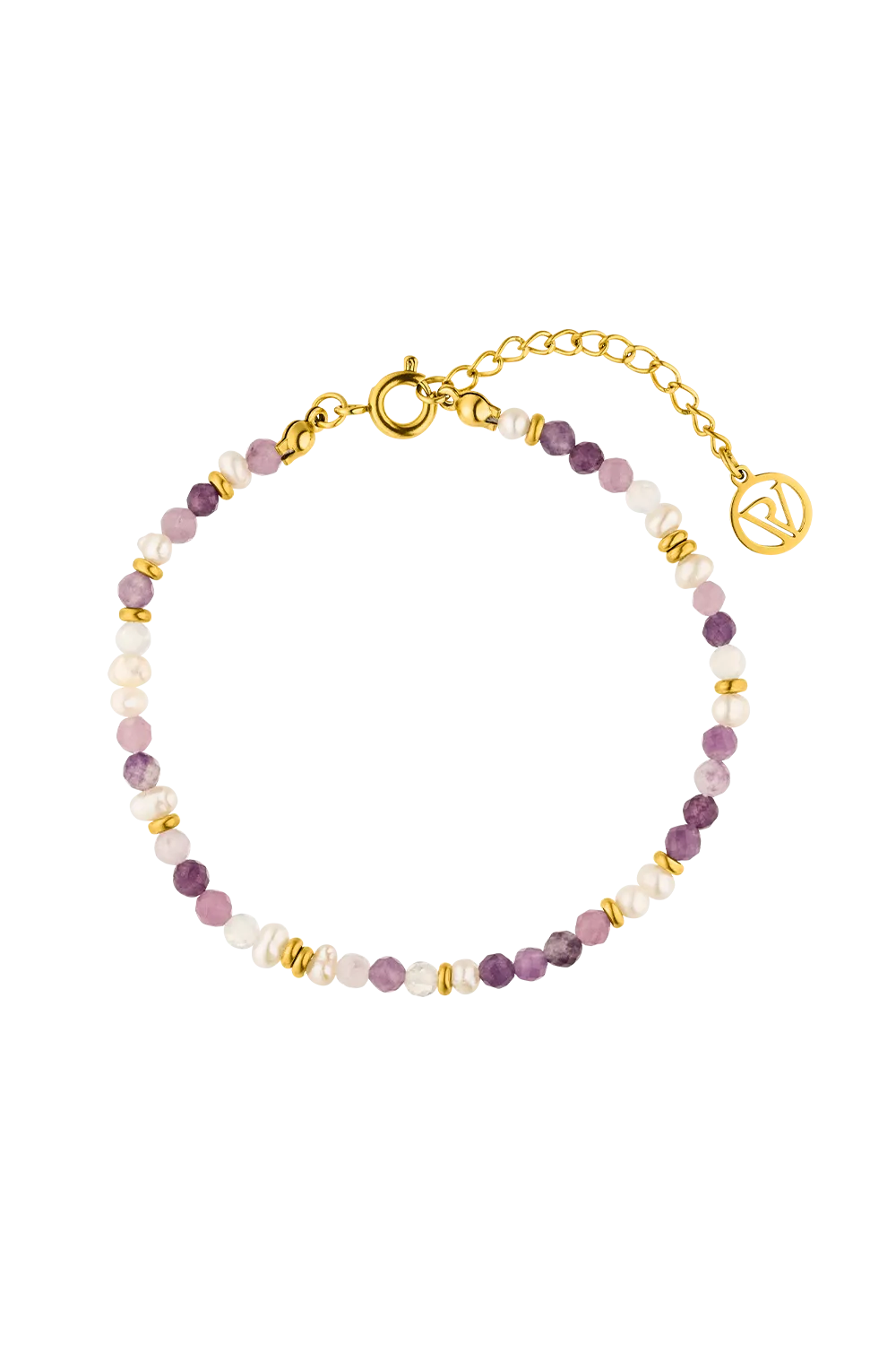 Amalfi Lilac Bead Set Gold