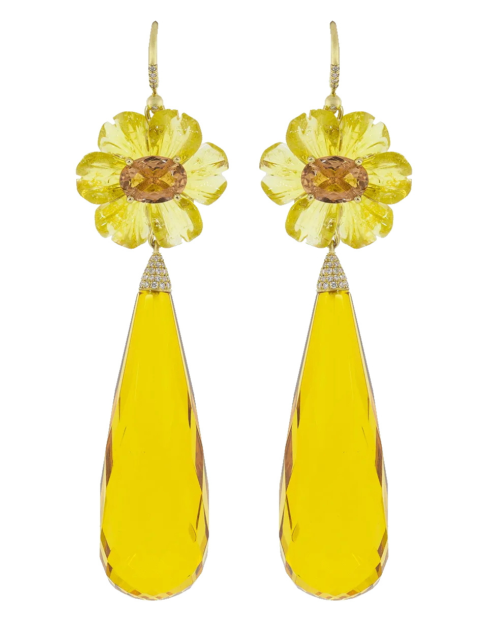 Amber Drop Earrings