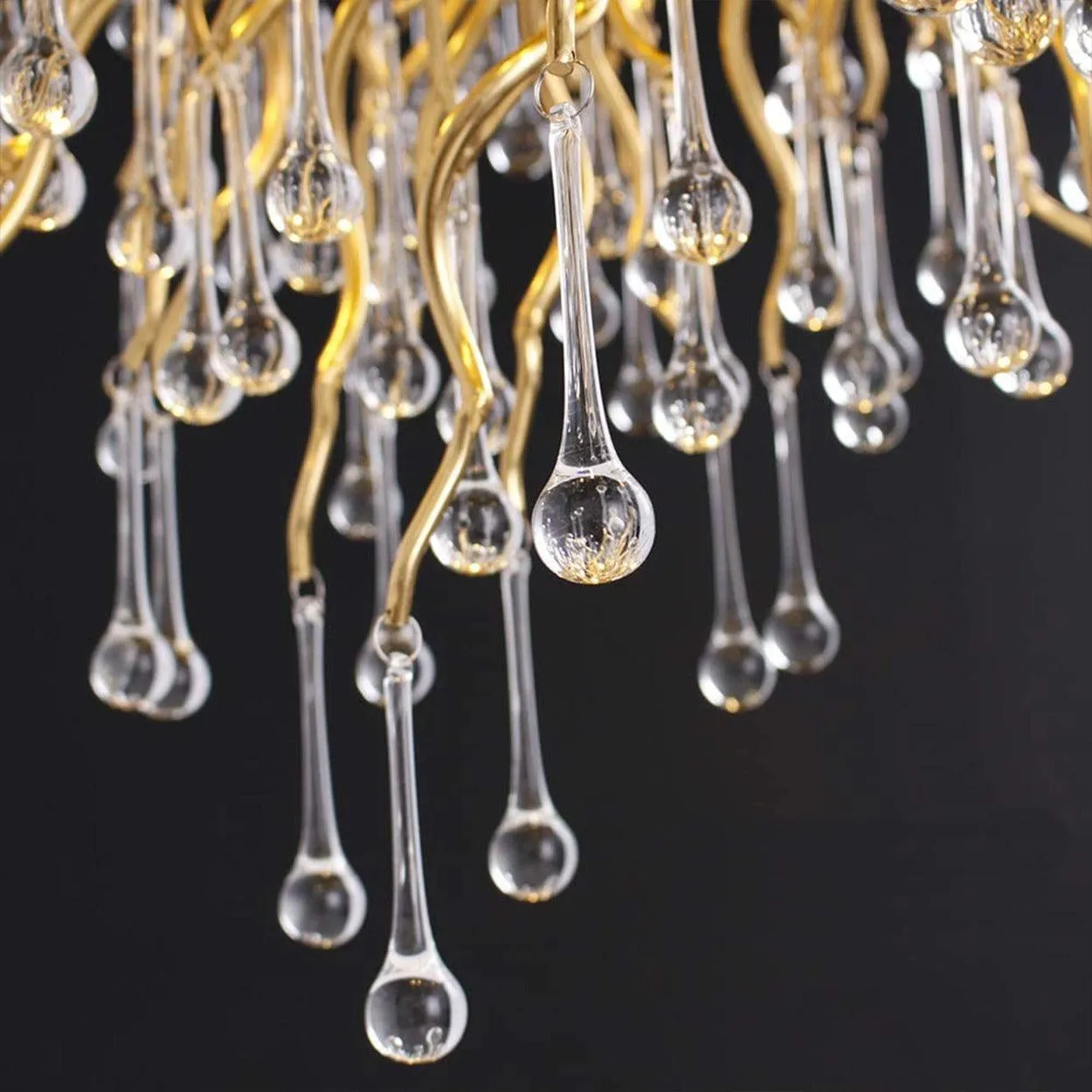 ANKUR TREE BRANCH RAIN DROP MODERN CRYSTAL CHANDELIER