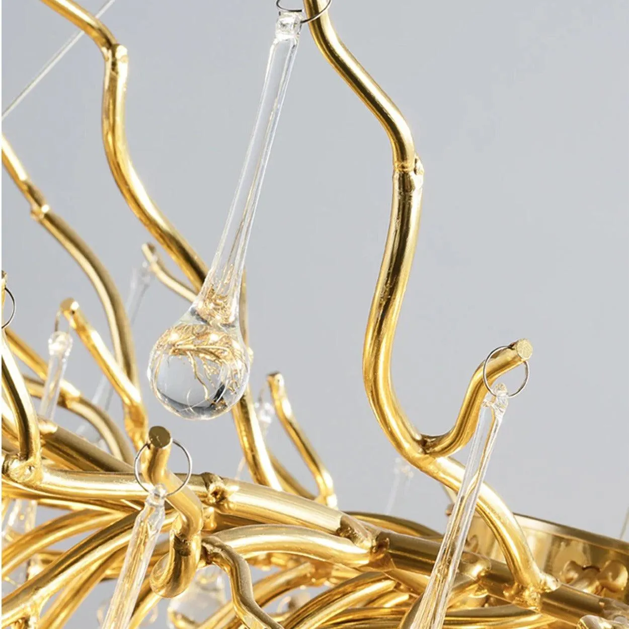 ANKUR TREE BRANCH RAIN DROP MODERN CRYSTAL CHANDELIER