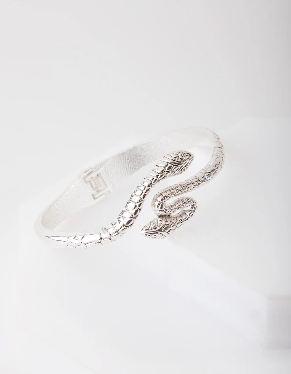 Antique Silver Snake Bangle