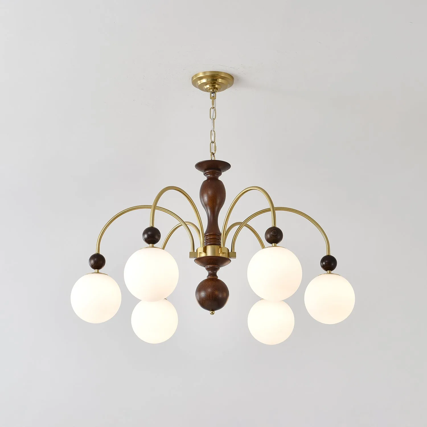 Archway Walnut Color Chandelier