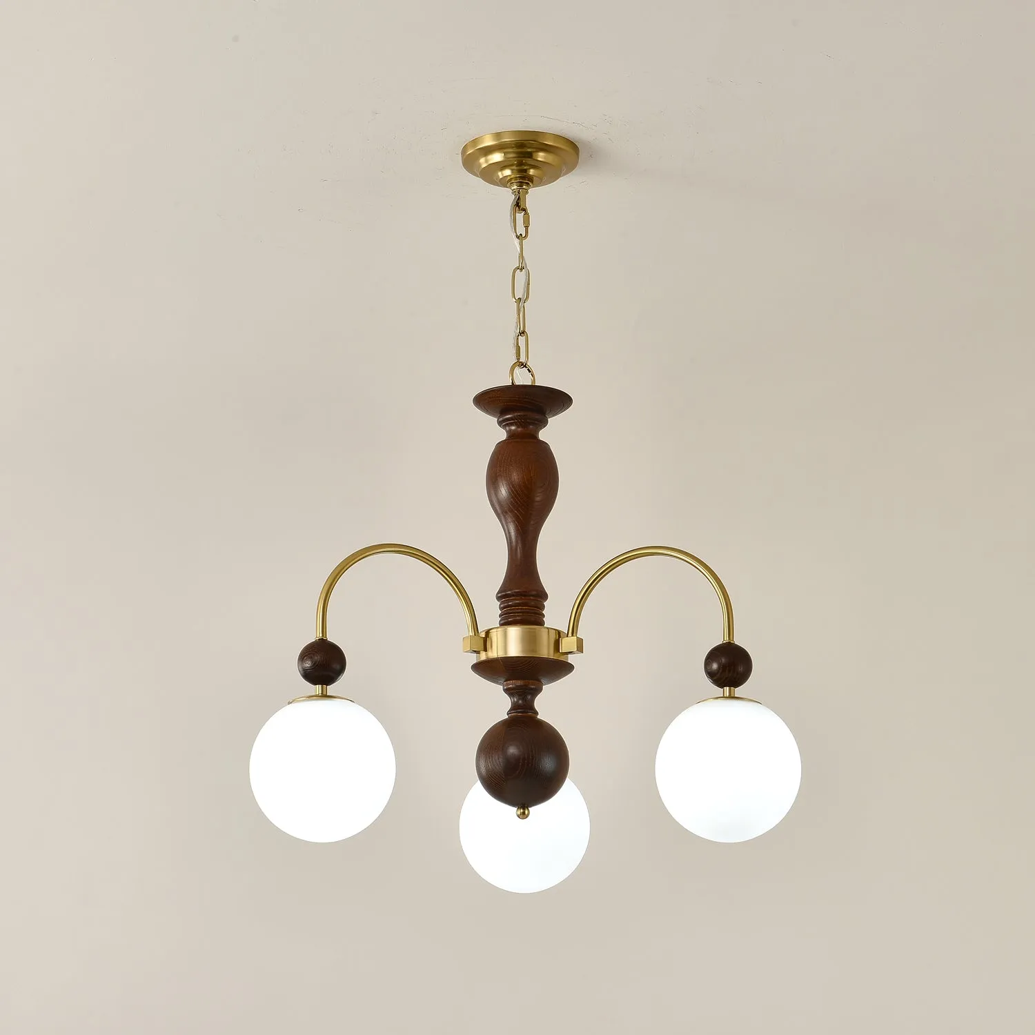 Archway Walnut Color Chandelier