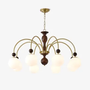 Archway Walnut Color Chandelier