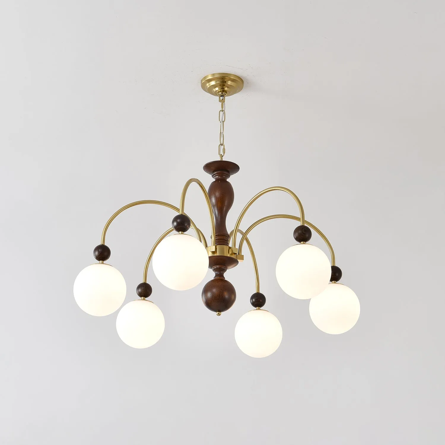 Archway Walnut Color Chandelier