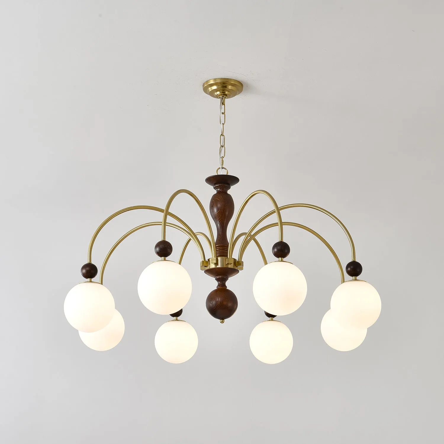 Archway Walnut Color Chandelier