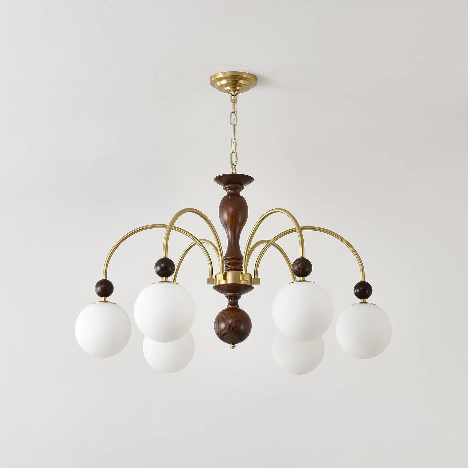 Archway Walnut Color Chandelier