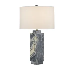 Ashlar Marble Table Lamp