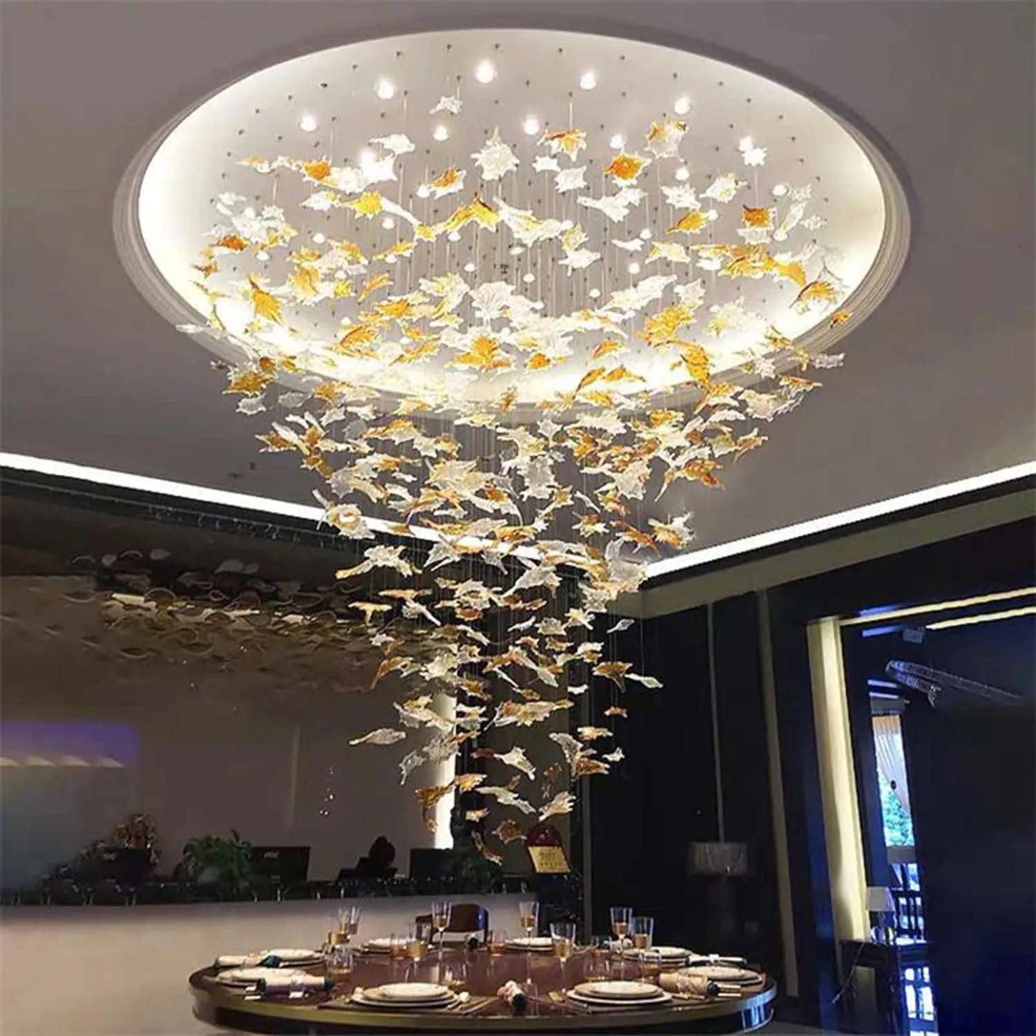 Autumn Leaves Chandelier