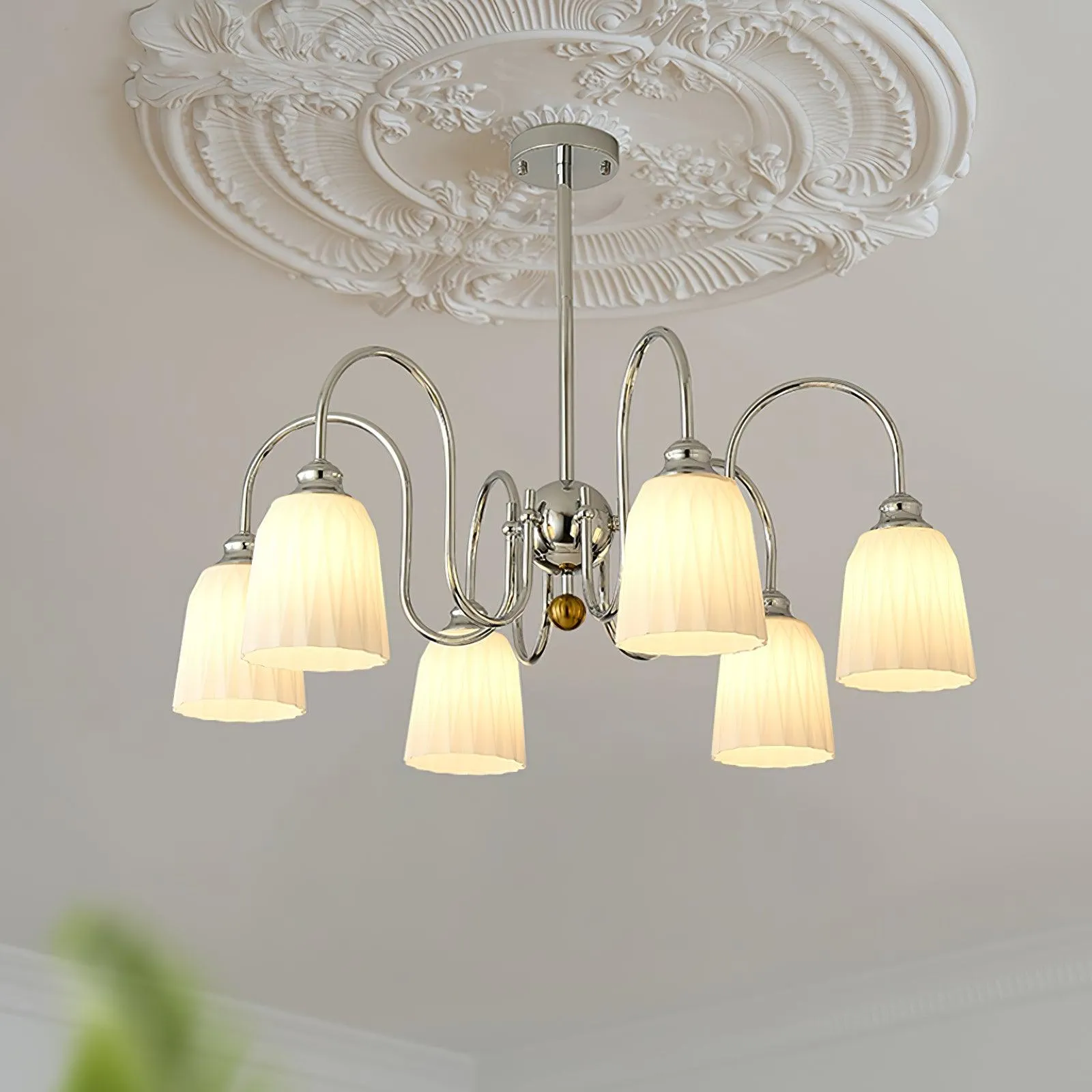 Bauhaus Pleated Chandelier