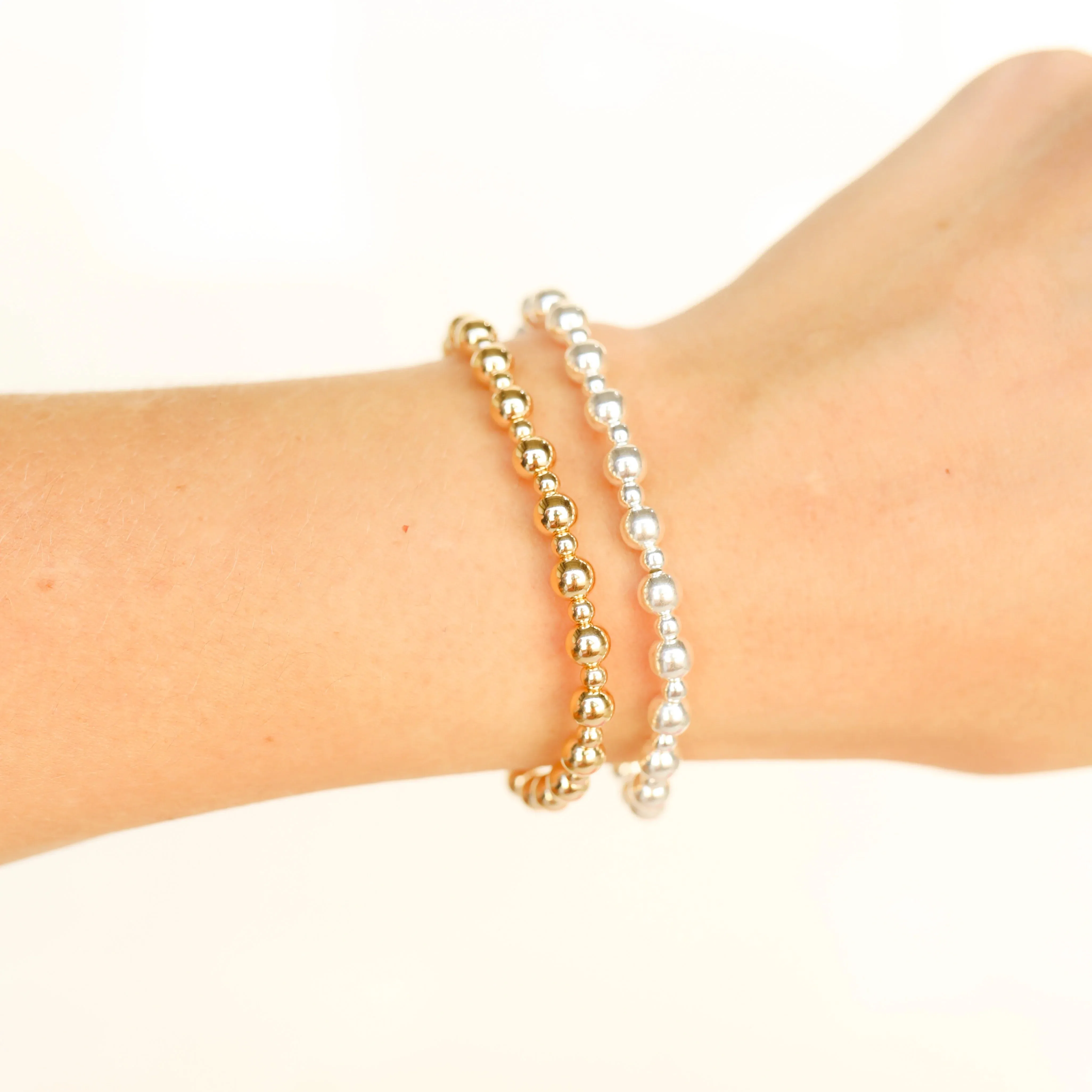 Beaded Blondes | Katy Bracelet in Silver