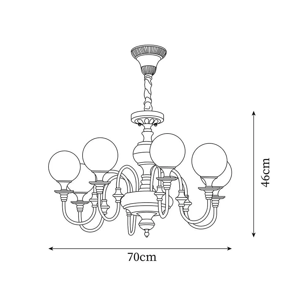 Beatty Brass Chandelier