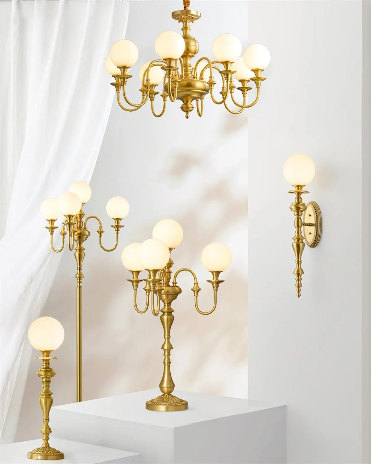 Beatty Brass Chandelier