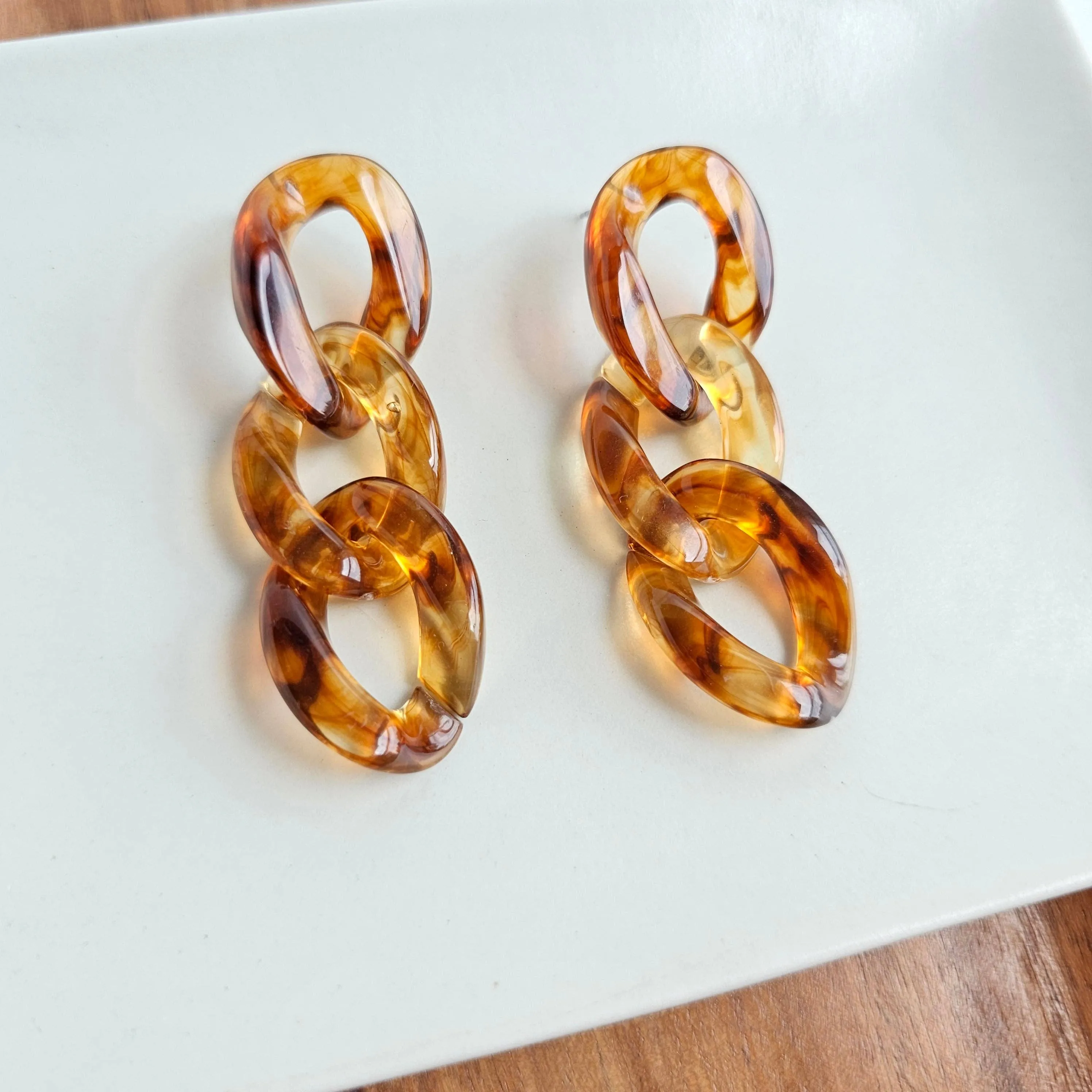 Brooklyn Earrings - Amber