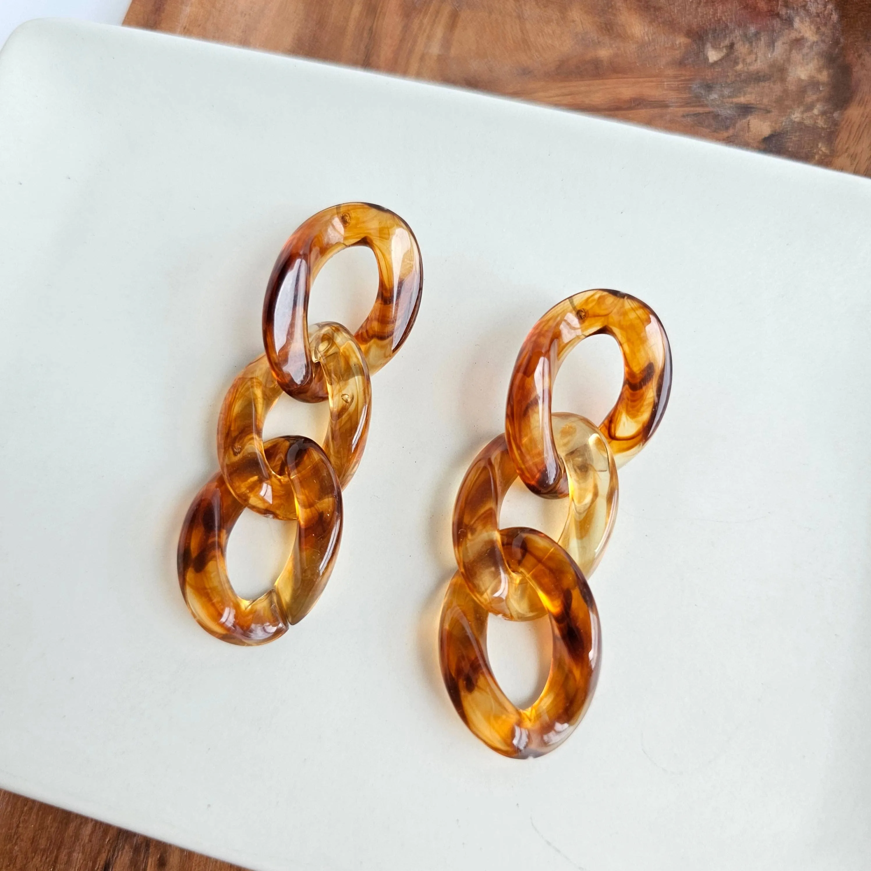 Brooklyn Earrings - Amber