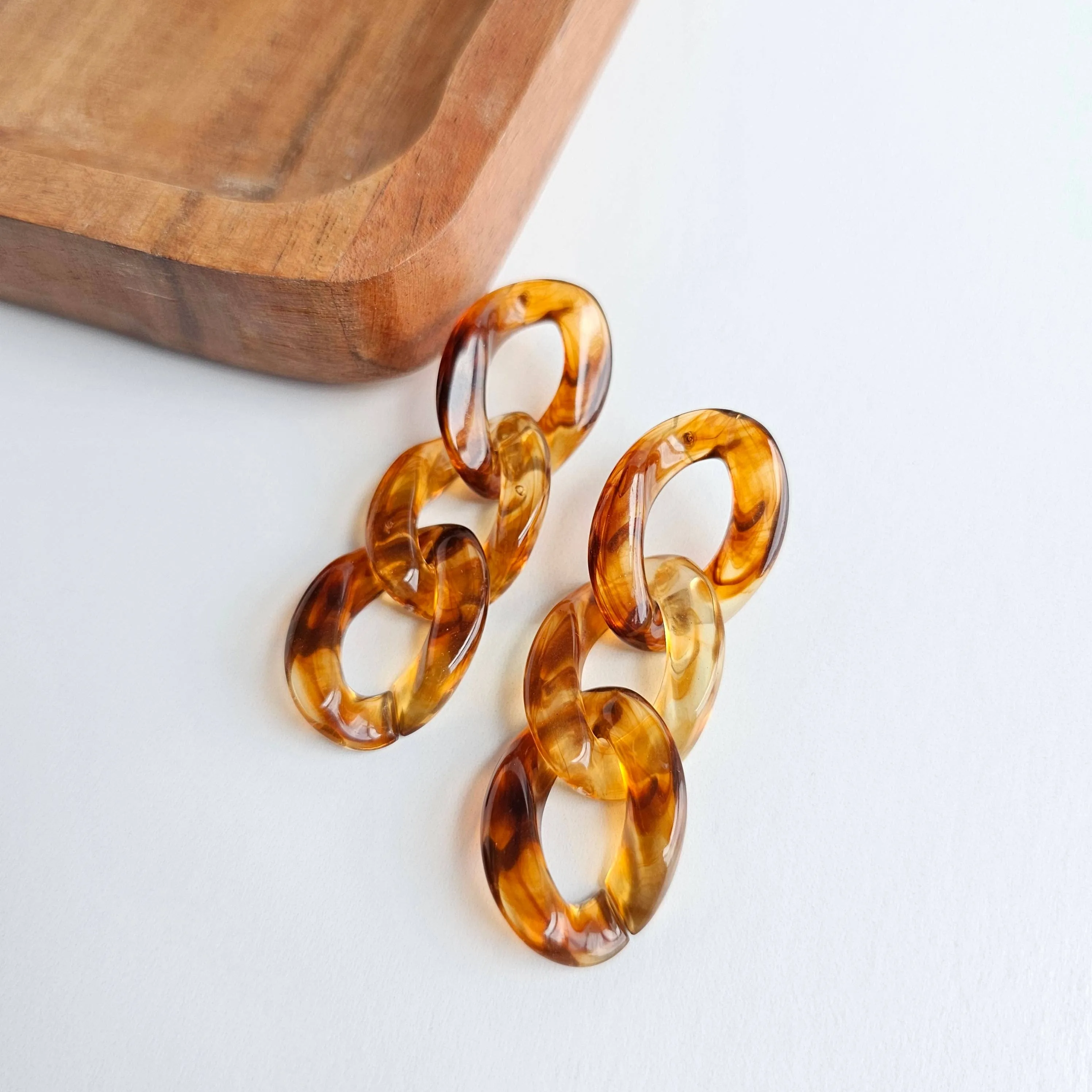 Brooklyn Earrings - Amber