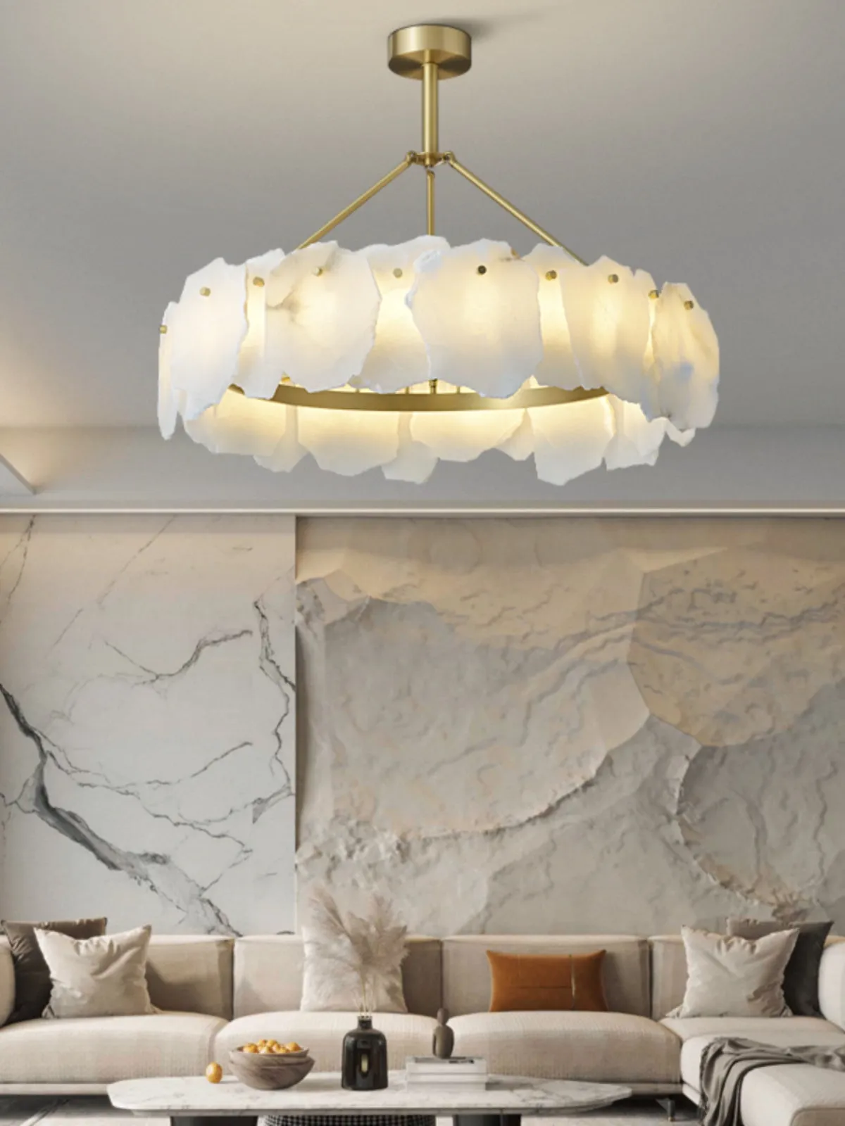 Burton Alabaster Chandelier