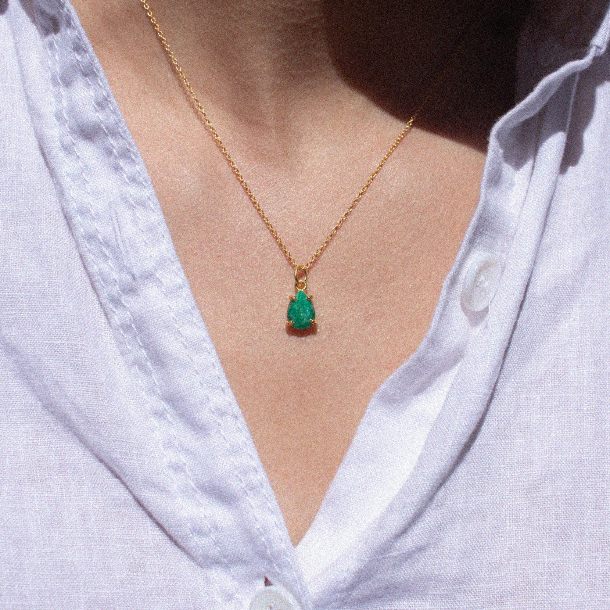 Cancer Birthstone Necklace