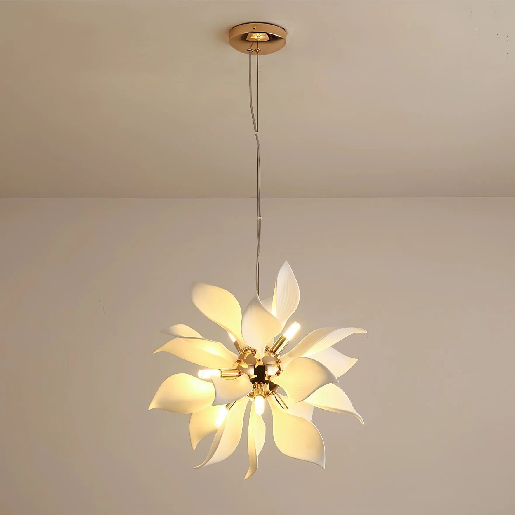 Ceramic Petals Blooming Chandelier