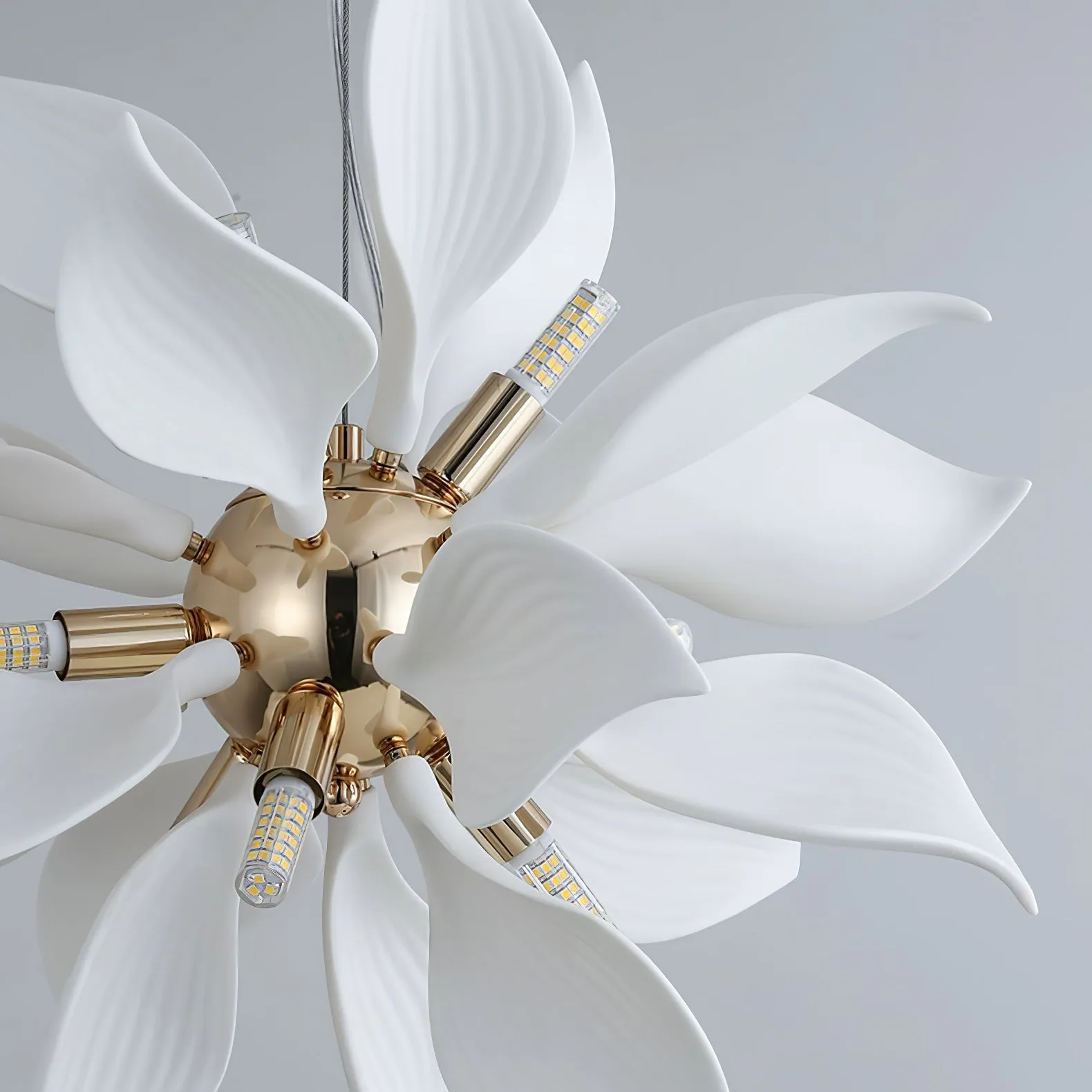 Ceramic Petals Blooming Chandelier