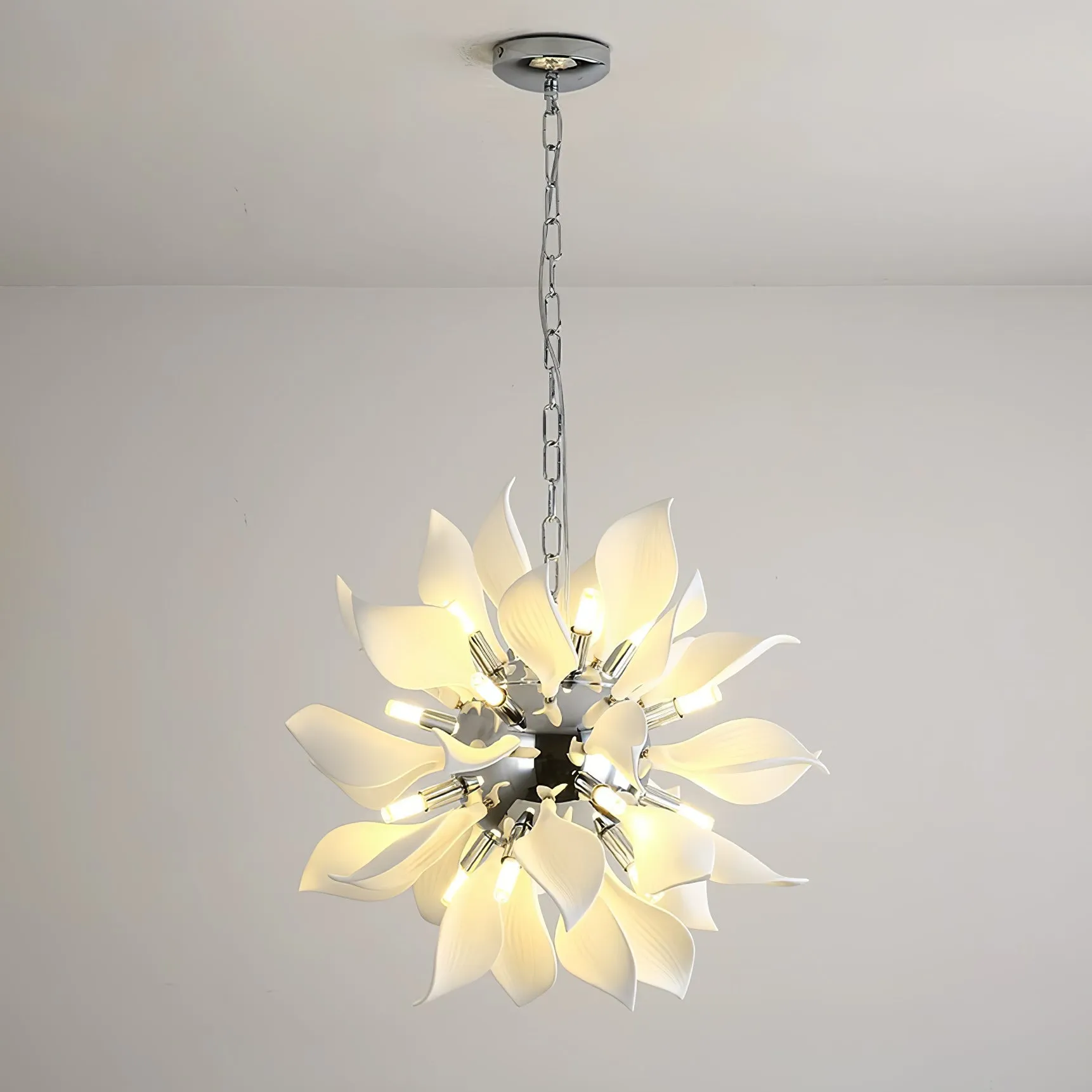 Ceramic Petals Blooming Chandelier