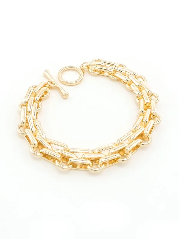 Classic Toggle Chain Link Bracelet