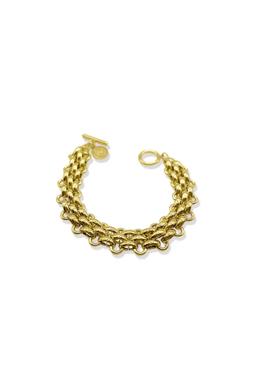 Cori Woven Chain LInk Bracelet