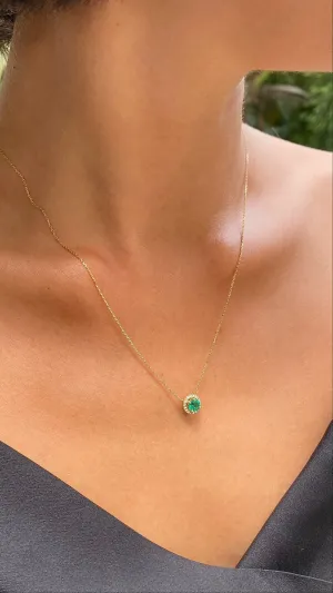 Cory Necklace 18K Yellow Gold Emerald