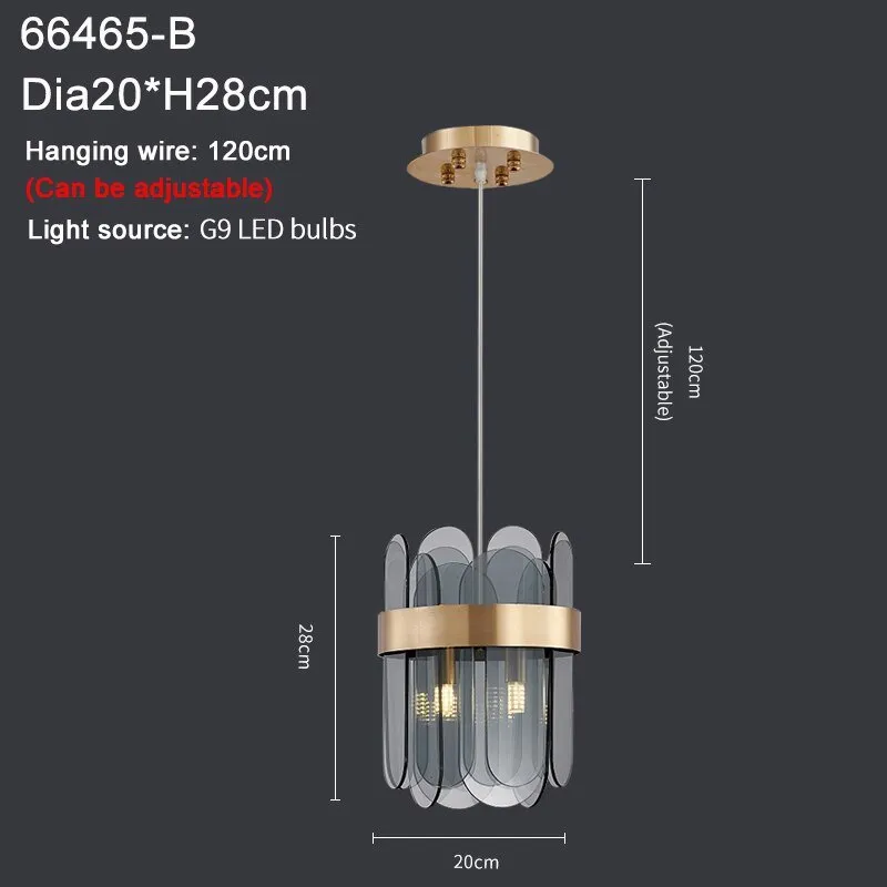 Creative Glass Pendant Chandelier For Dining Room Modern Home Decor Kitchen Island Hanging Lamp