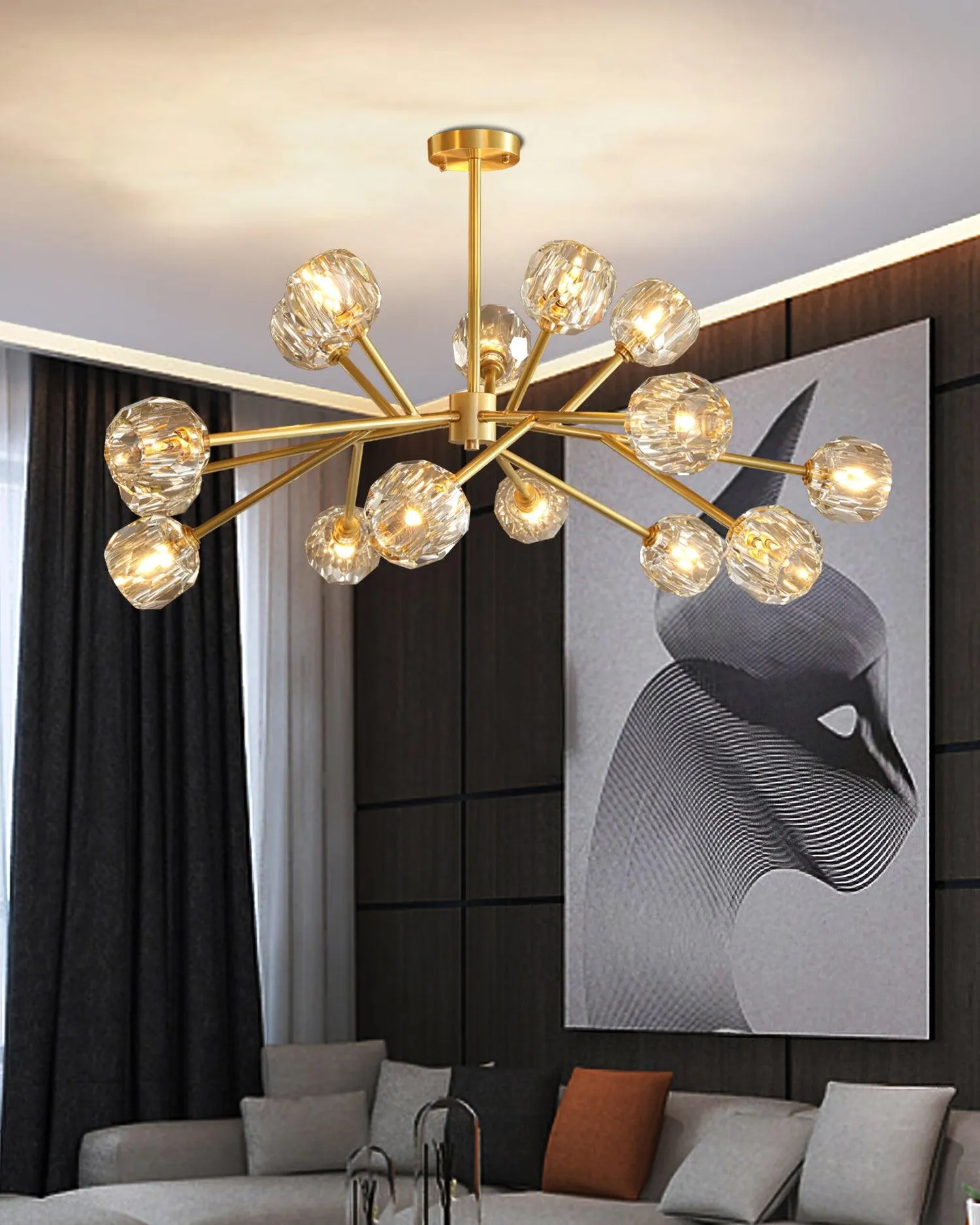 Crystal Ball Chandelier