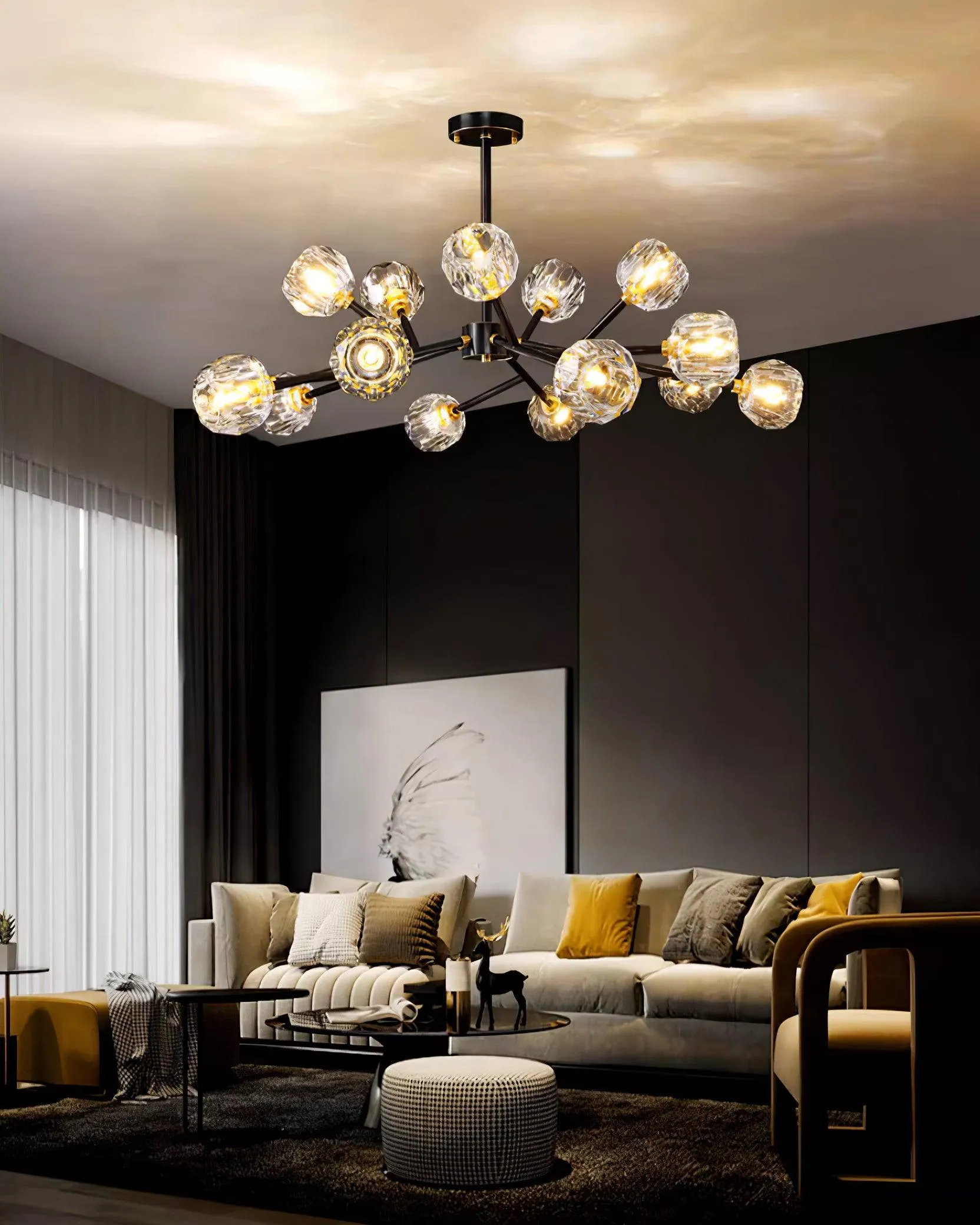 Crystal Ball Chandelier