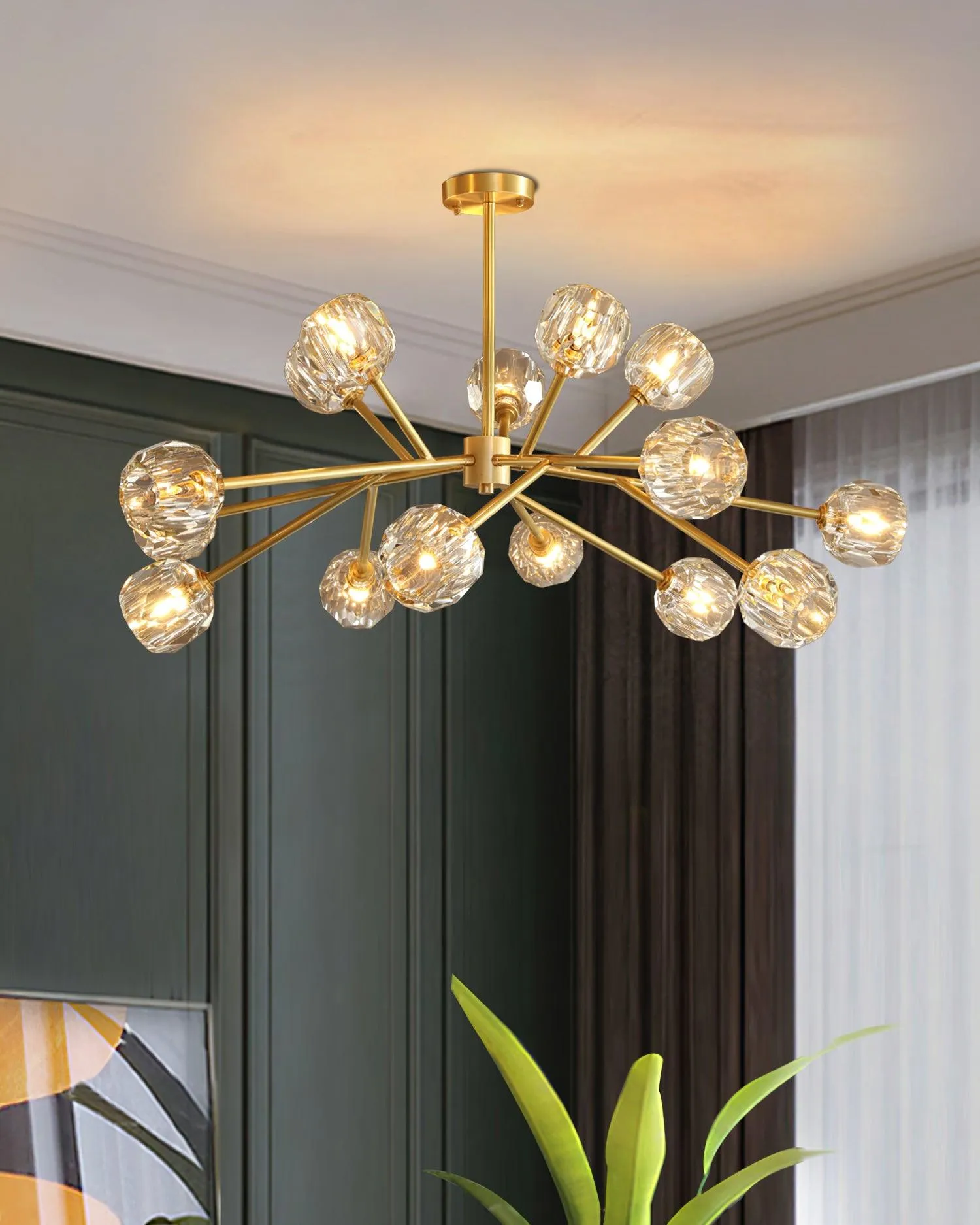 Crystal Ball Chandelier