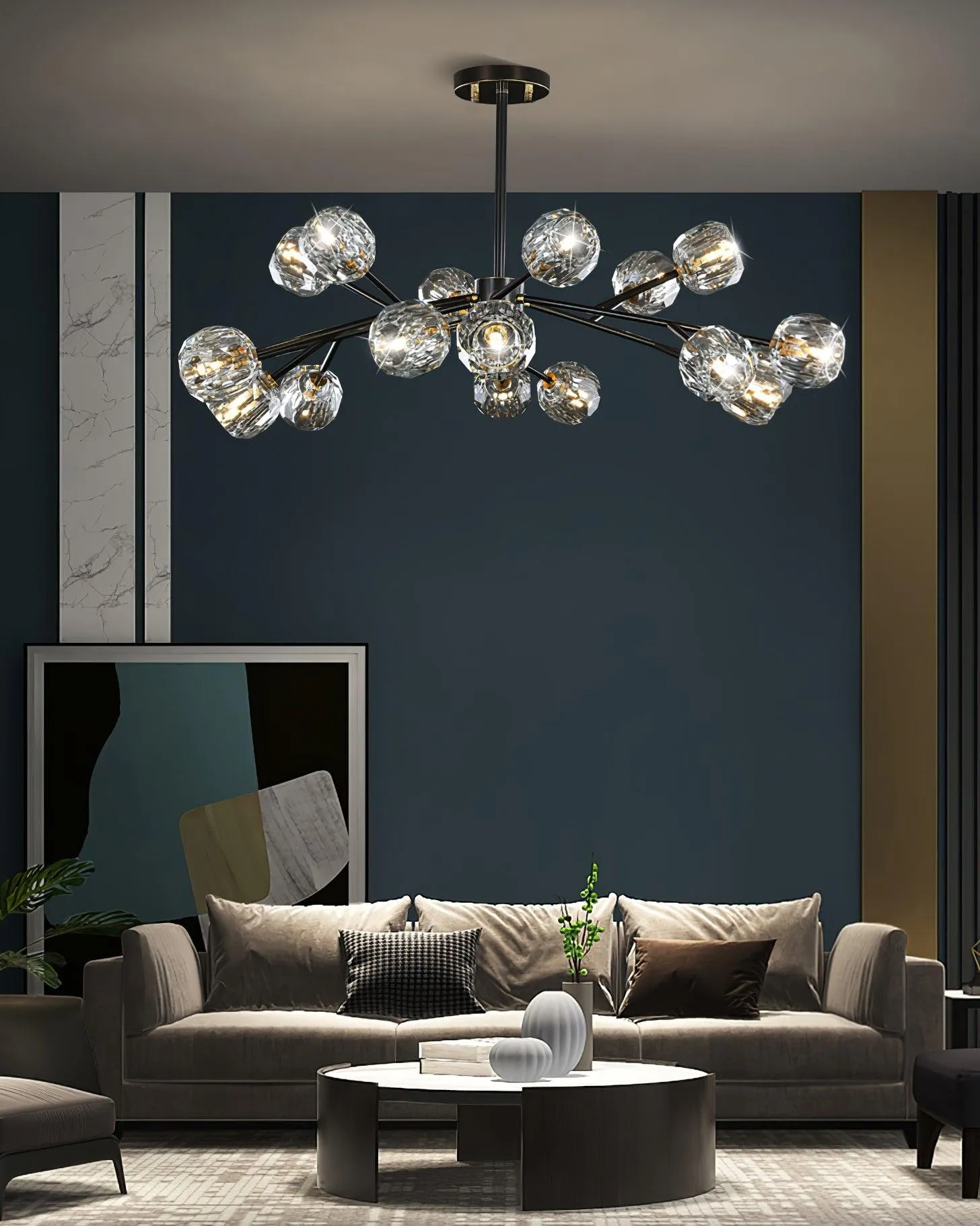 Crystal Ball Chandelier