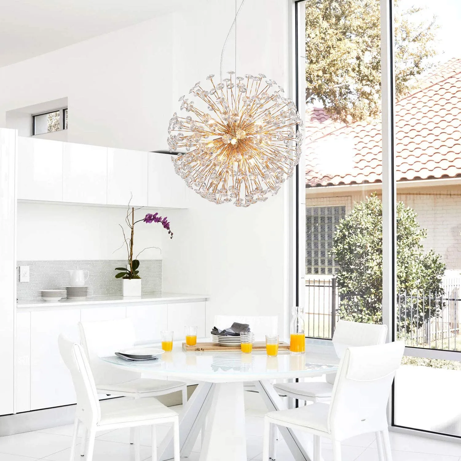 Crystal Dandelion Chandelier