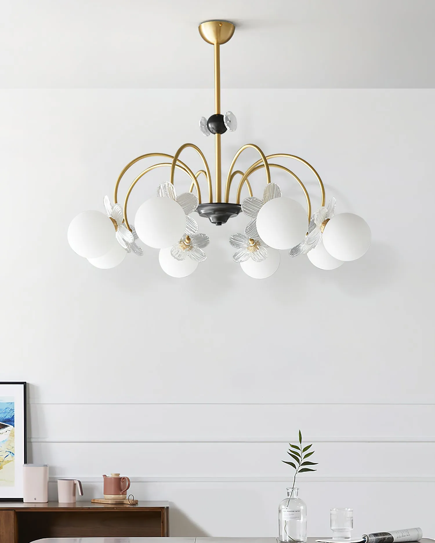 Delia Brass Chandelier