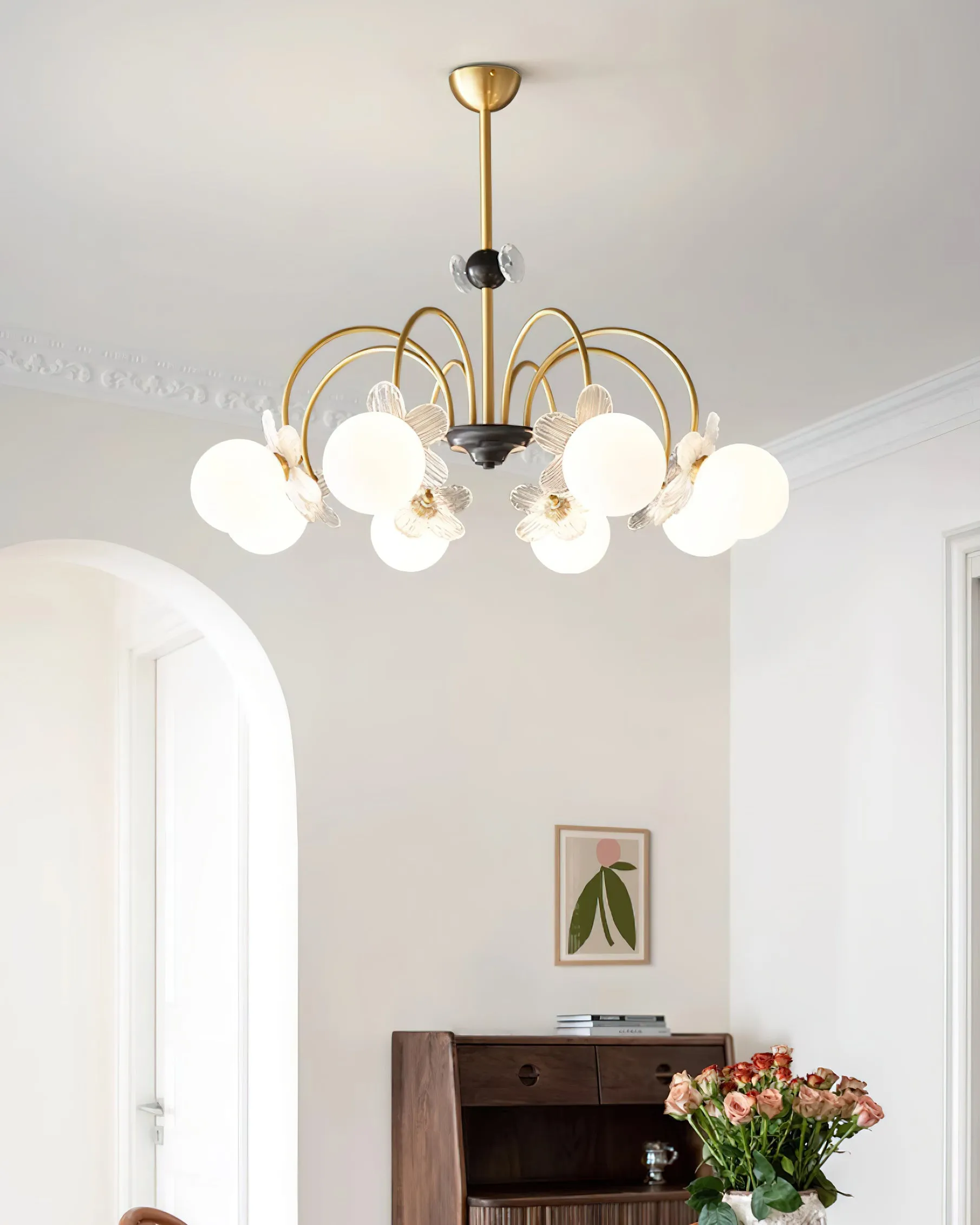 Delia Brass Chandelier