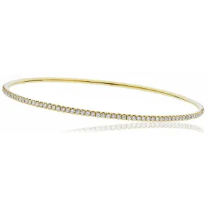 DIAMOND FULL SET BANGLE IN 18K YELLOW GOLD