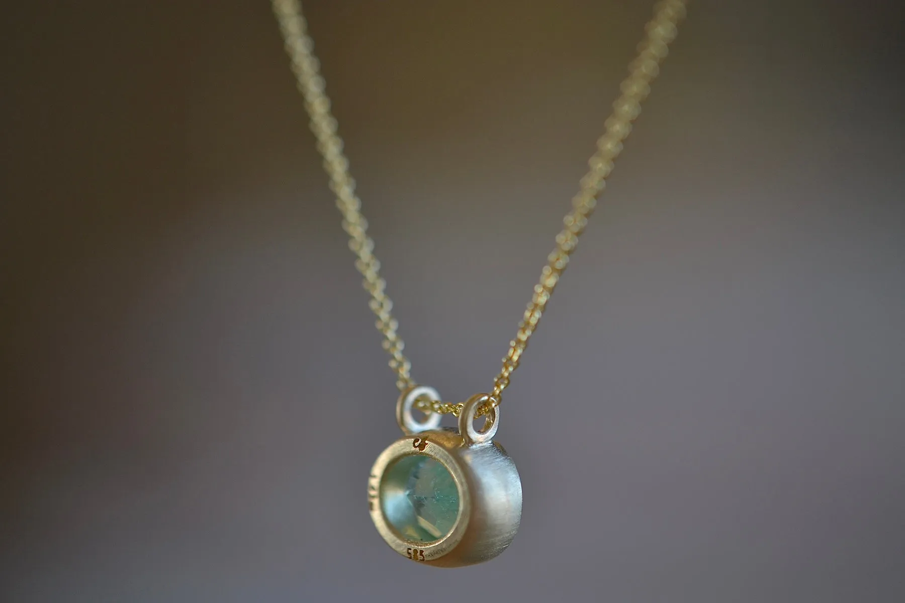 Duo Bale Oval Emerald Necklace