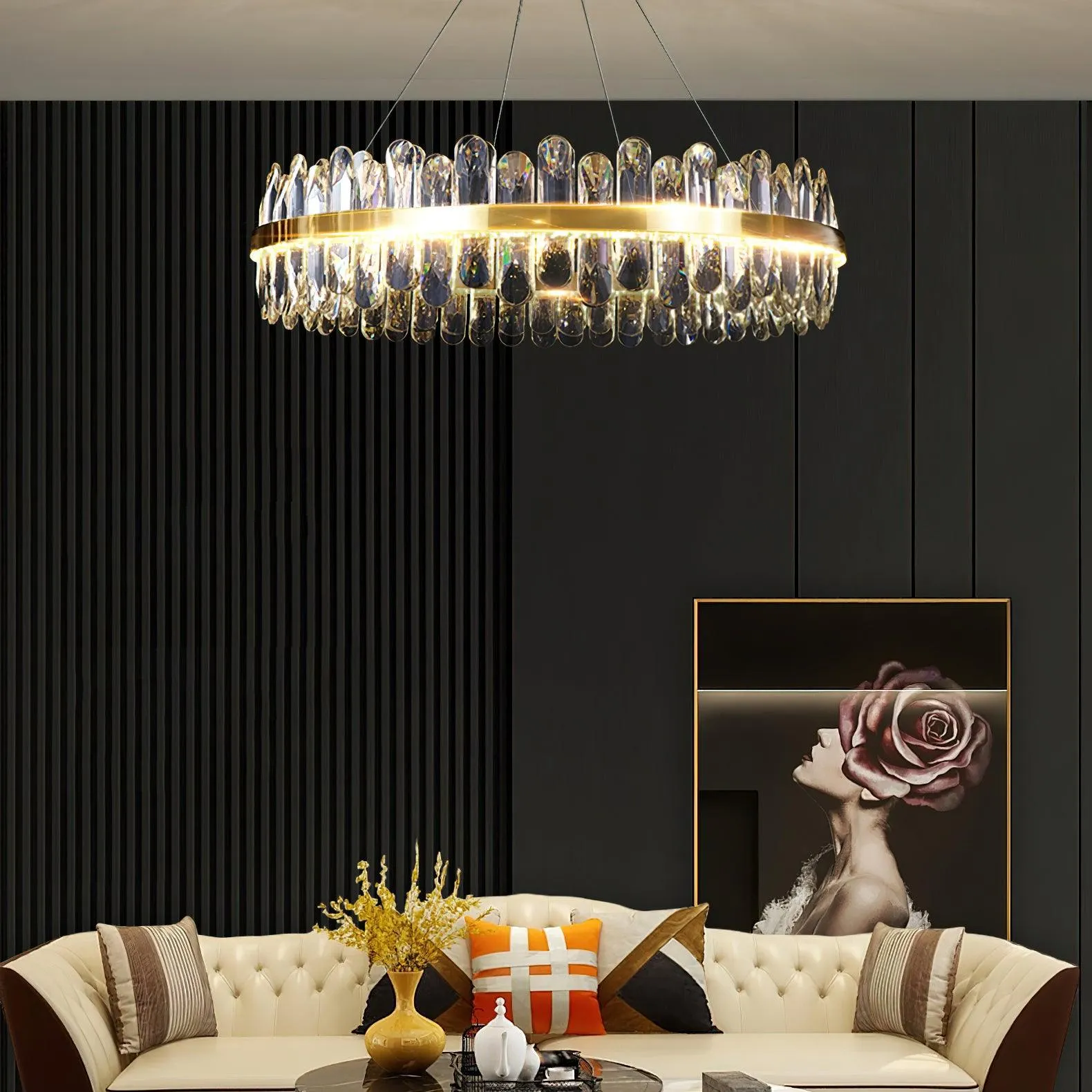 Enos Crystal Chandelier