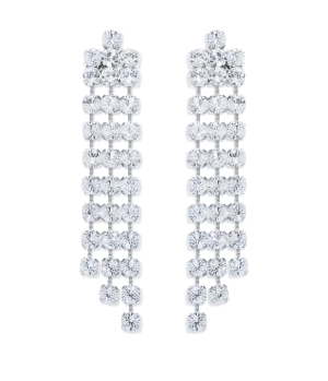 Estelle Chandelier Earrings in Crystal