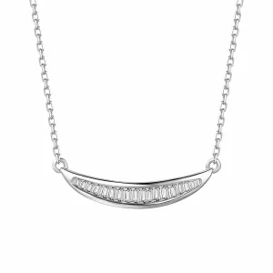 FANCIME Diamond Smile 18k White Gold Necklace