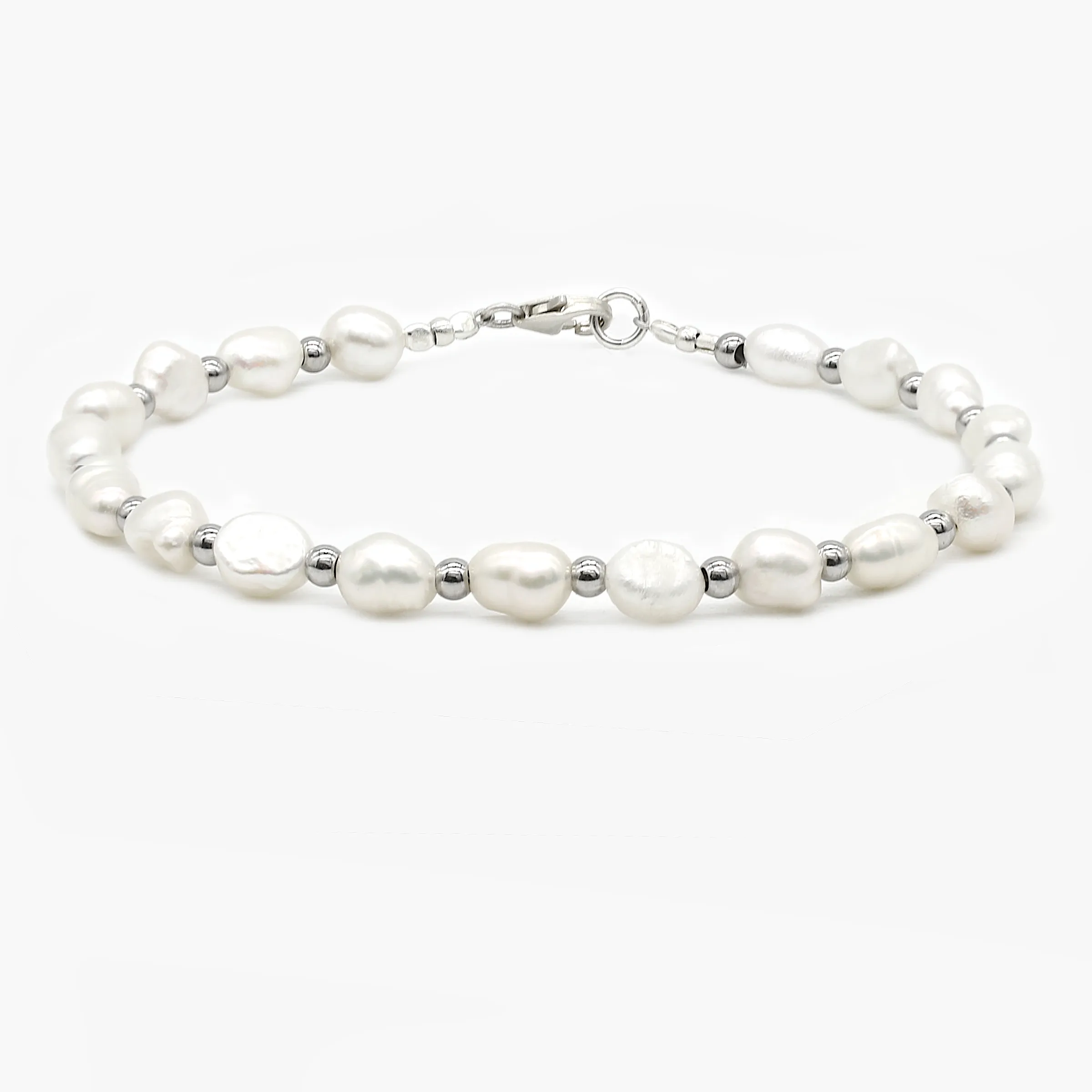 Freshwater Pearl Silver Bracelet