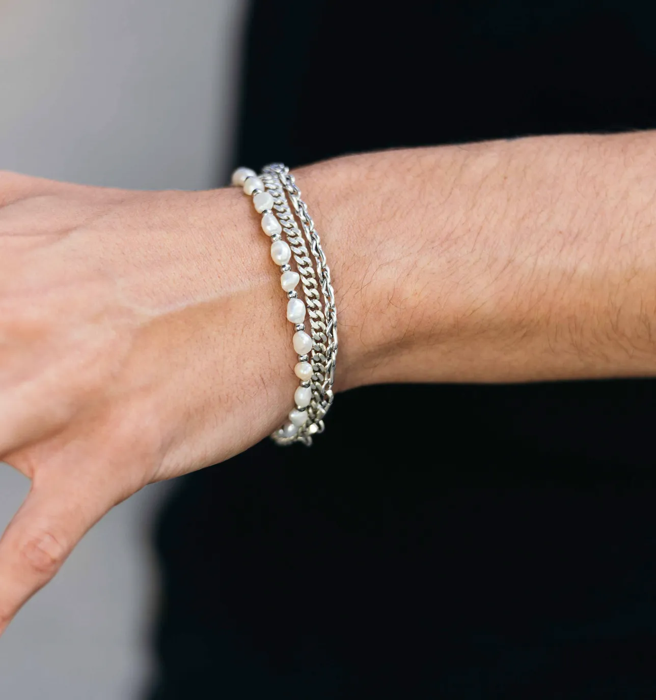 Freshwater Pearl Silver Bracelet